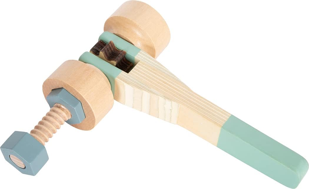 small foot Werkzeuggürtel "Nordic" aus Holz, mit Holzwerkzeugen für Kinder, mit verstellbarem Gurt,