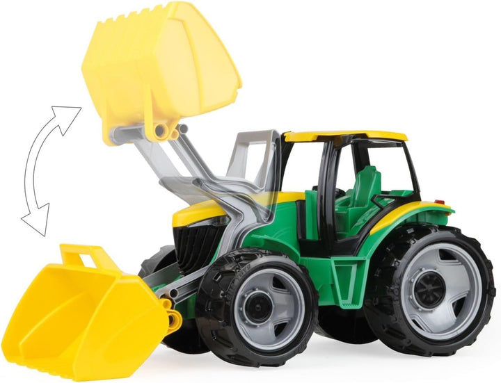 Lena 02057 - Starke Riesen Traktor mit Frontlader, grün/gelb, ca. 62 cm