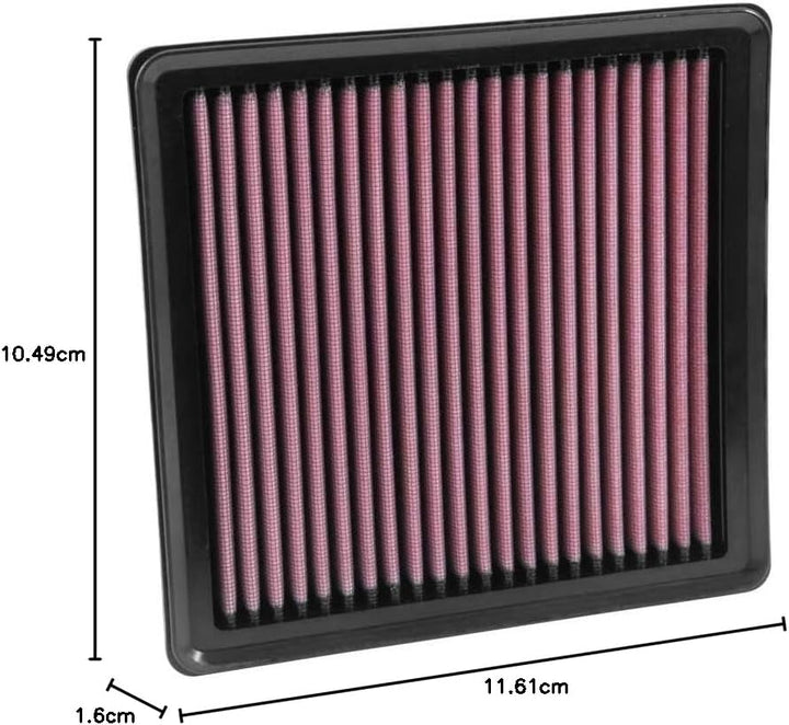 K&N 33-3029 Motorluftfilter: Hochleistung, Prämie, Abwaschbar, Ersatzfilter,Erhöhte Leistung, 2006-2