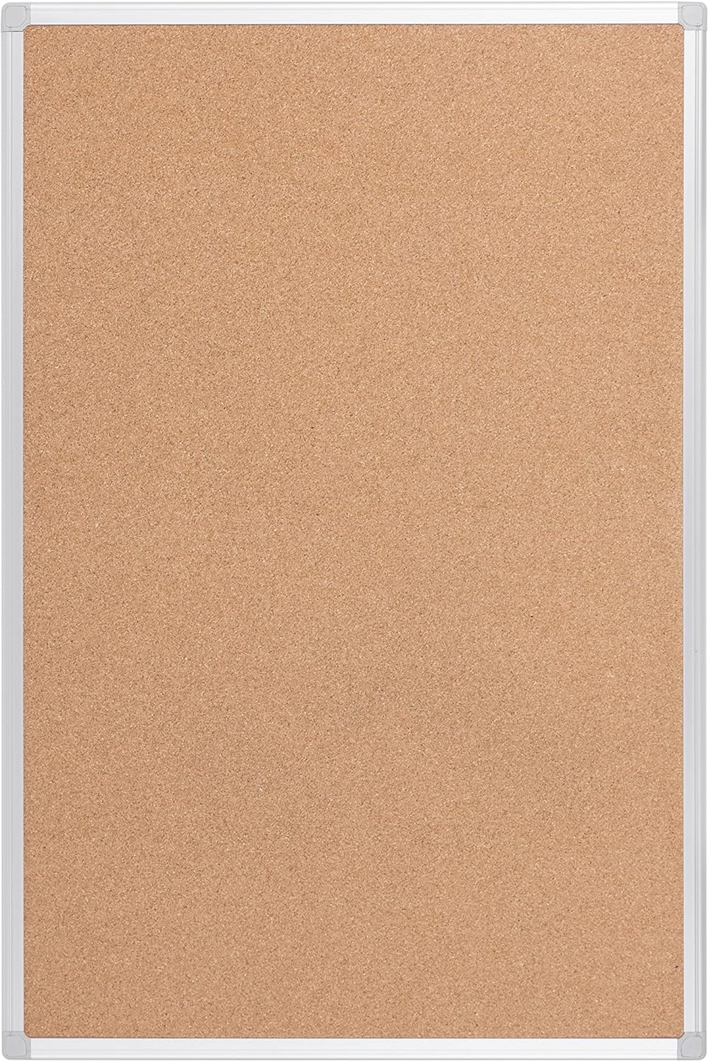 Bi-Office Earth - Umweltfreundliche Pinnwand, Korktafel mit Aluminiumrahmen, Hochwertige Naturkorkob