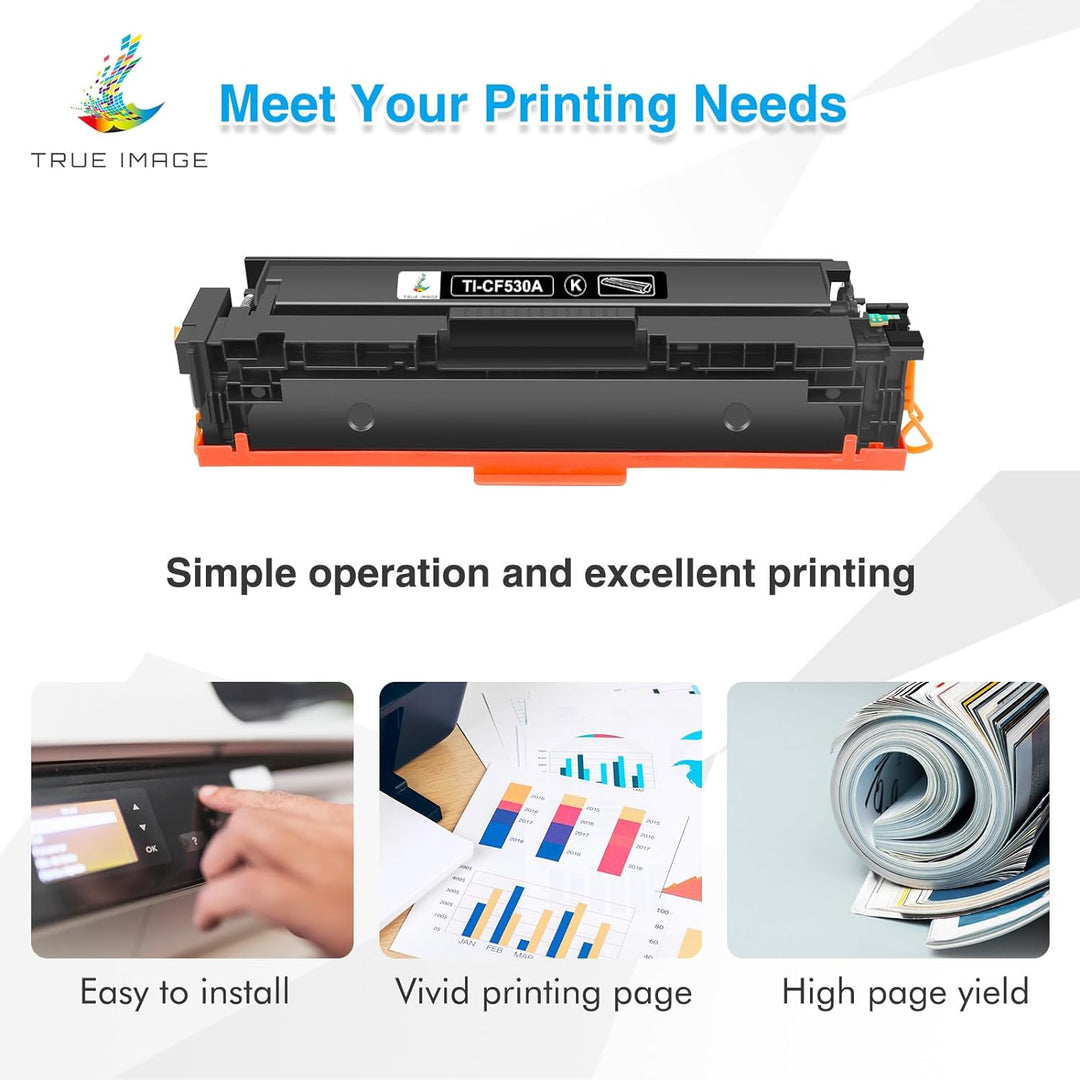 TRUE IMAGE Kompatibel Tonerkartusche als Ersatz für HP 205A MFP M181fw Toner Color LaserJet Pro M180