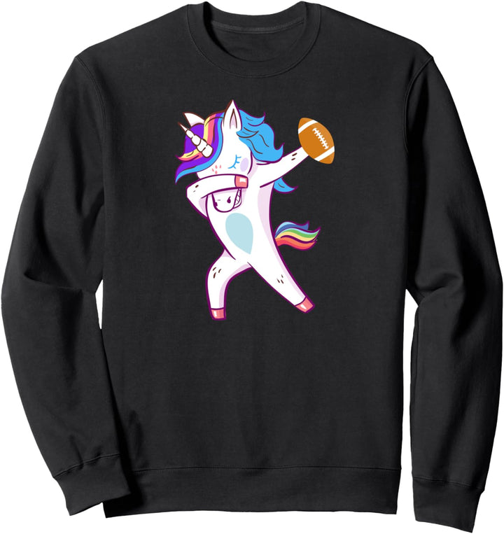 Dab Dancer Football Player Gift Cute Dabbing Soccer Unicorn Sweatshirt