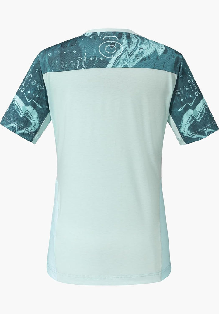 Schöffel Damen Shirt Valbella L, atmungsaktives Radtrikot, schnell trocknendes Funktionsshirt mit 4-