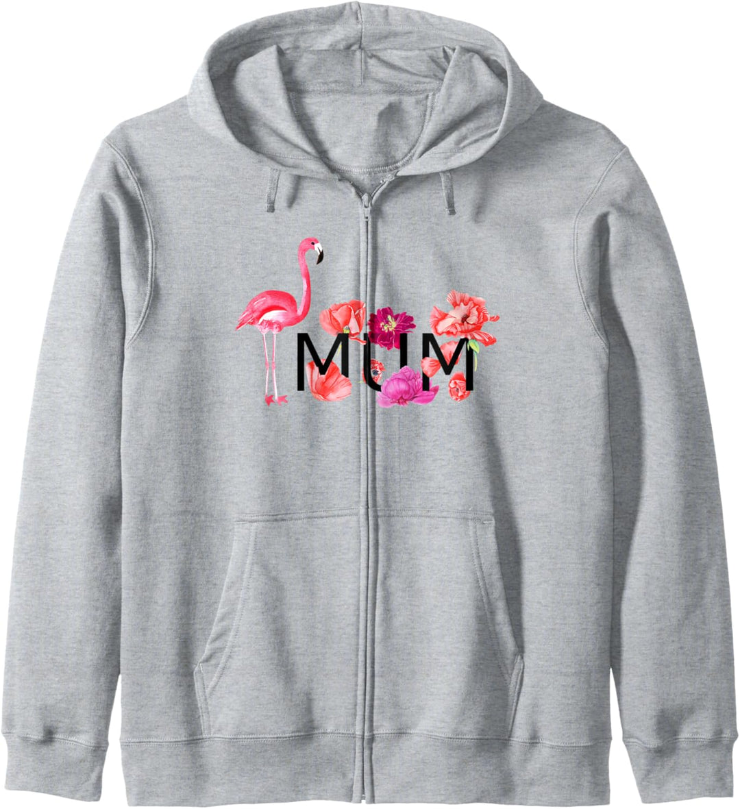 Aquarell Flamingo Pink Blumenmuster Design für die beste Mama Kapuzenjacke