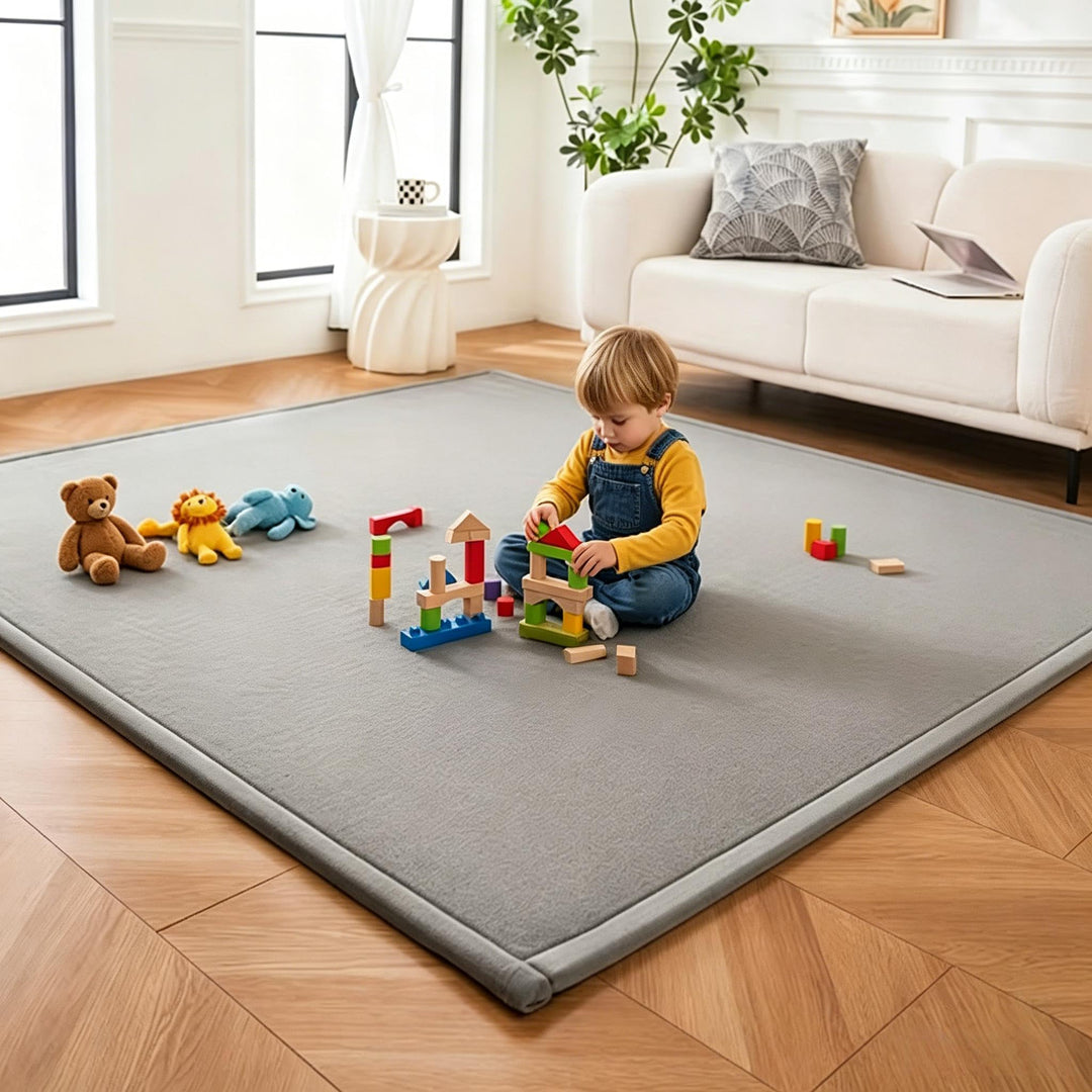Krabbelmatte Baby 150x200cm, 2cm Dicke Spielmatte &amp; Bodenteppich | Multifunktionale Weiche Matte für