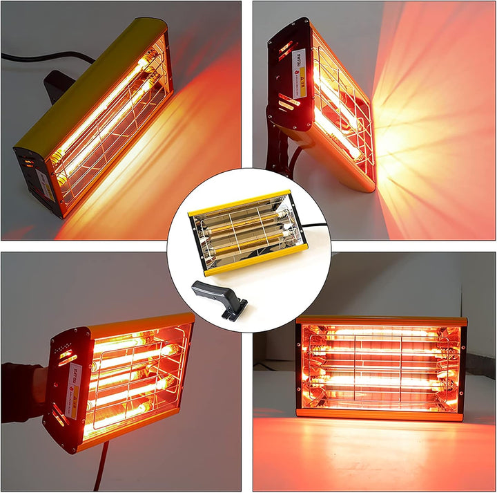 2000W Lacktrockner Infrarot Leuchten Handheld Handheld Baking Infrared Dryer Spotlight Autokörper Re