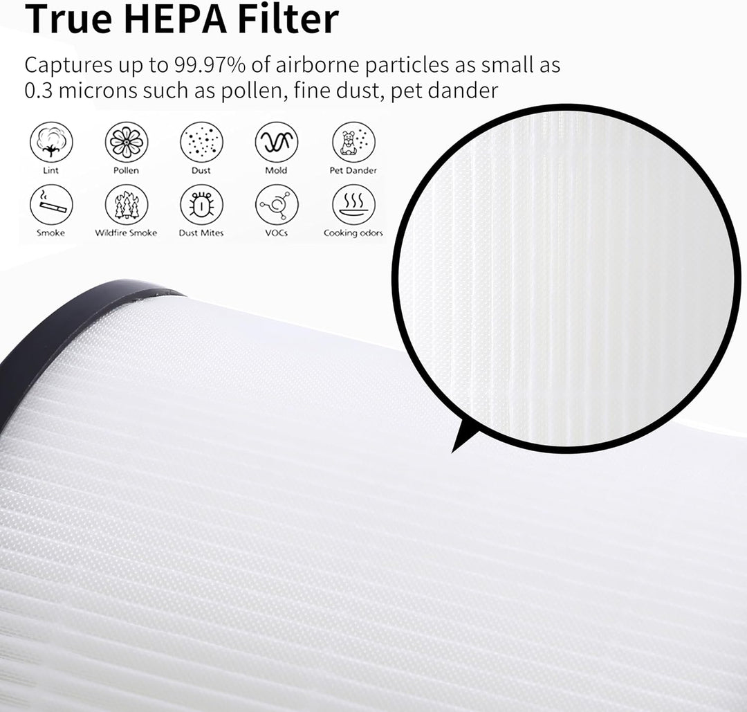 2 Stück HEPA-Ersatzfilter Kompatibel mit Philips 800 Series Luftreiniger - AC0830/10 AC0820/30 AC082