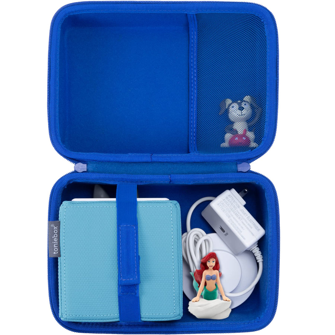 Aenllosi Harte Tasche Hülle für Tonies Toniebox Starter Set Tonies Musikbox, Nur Tasche (Blau), Blau