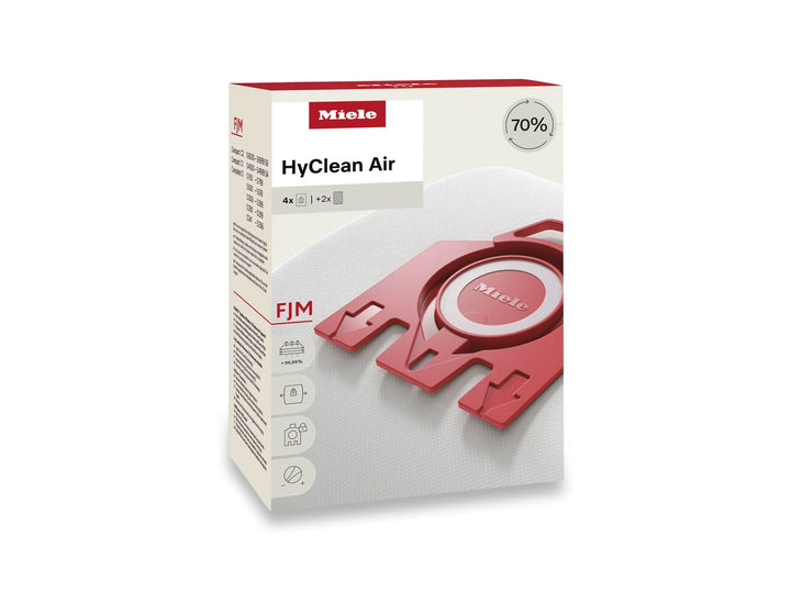 Miele Original Zubehör - Staubsaugerbeutel HyClean Pure FJM/Mit Bester Filtrationsleistung/Schliesst