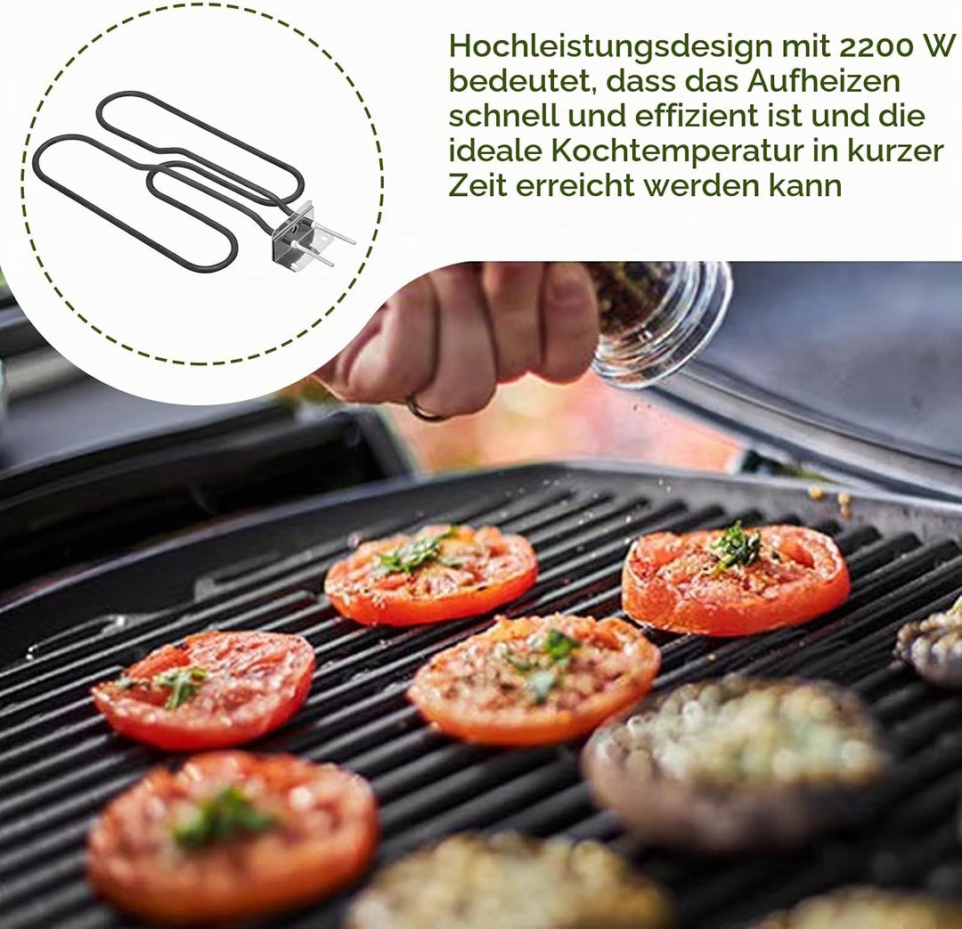 JAOGAUS Heizelement [Original Ersatzteil] für Elektrogrill Q140, Heizelement 66631 für Elektrogrill,