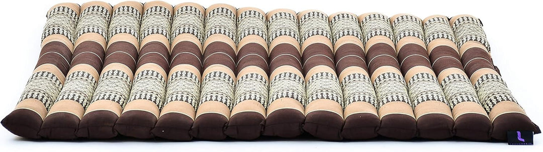 Leewadee Zabuton Meditationsmatte - Kapok Bodenkissen für Yoga, Zen &amp; Kniematte Sf10 - Braun, Sf10 -