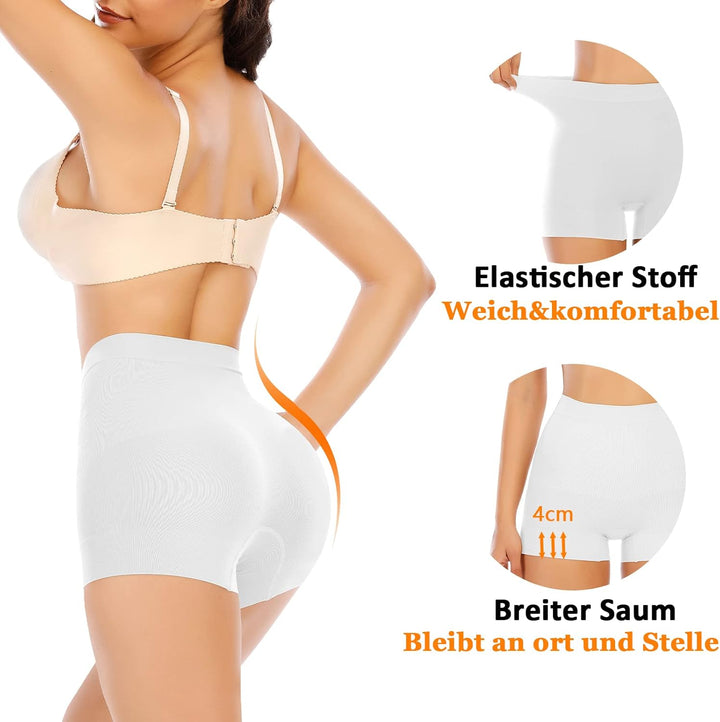 YARRCO Bauchweg Unterhose Damen Shapewear Miederhose Hohe Taille Body Shaper Unterwäsche Nahtlose Mi