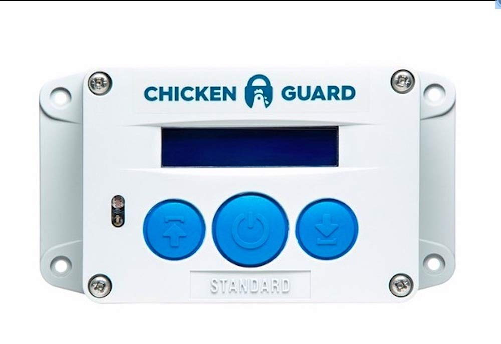 ChickenGuard® Standard Automatische Türöffner für den Hühnerstall, Automatische Hühnerklappe, mit Ti