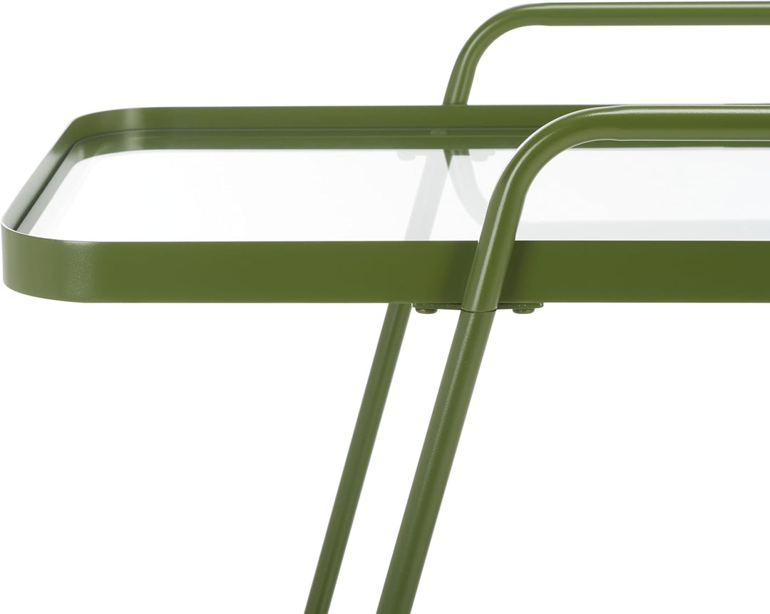 Safavieh Modern 2 Etagen Barwagen, Grün, 91 x 47 x 76