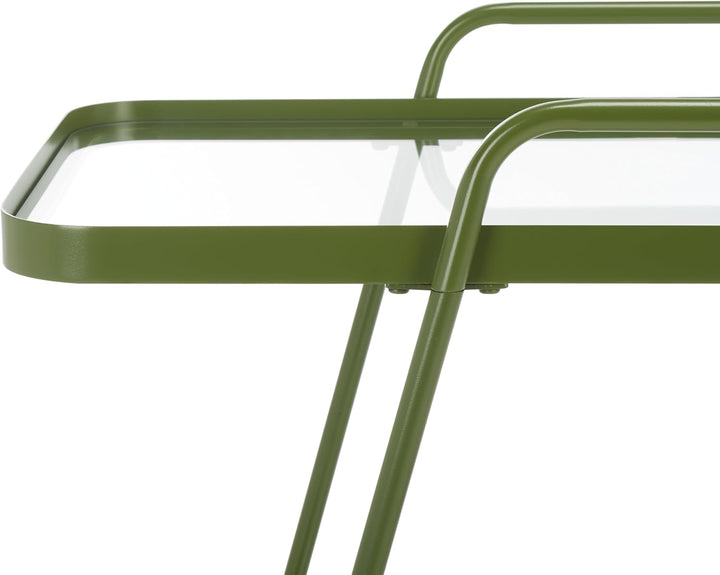Safavieh Modern 2 Etagen Barwagen, Grün, 91 x 47 x 76