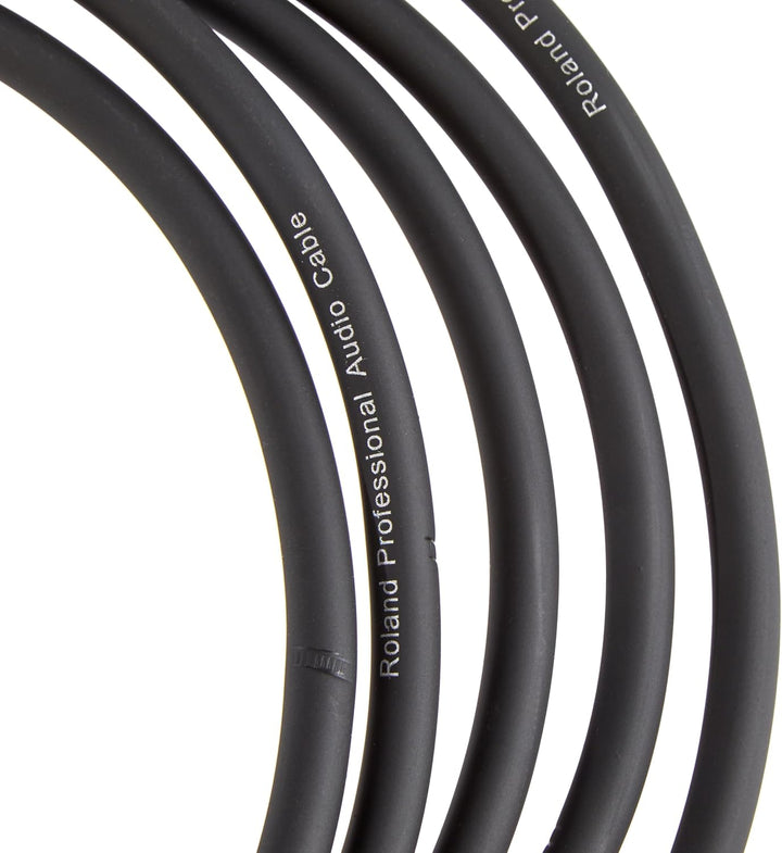 Roland Black-Serie symmetrisches Mikrofonkabel Länge: 3m – RMC-B10 schwarz 3 Meters Single, 3 Meters