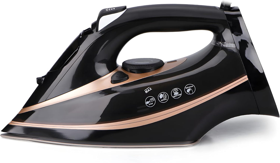 Retoo Dampfbügeleisen 2600W Bügeleisen Wassertank 360ml Keramiksohle Variablenpaar 30g/min Dampfstos