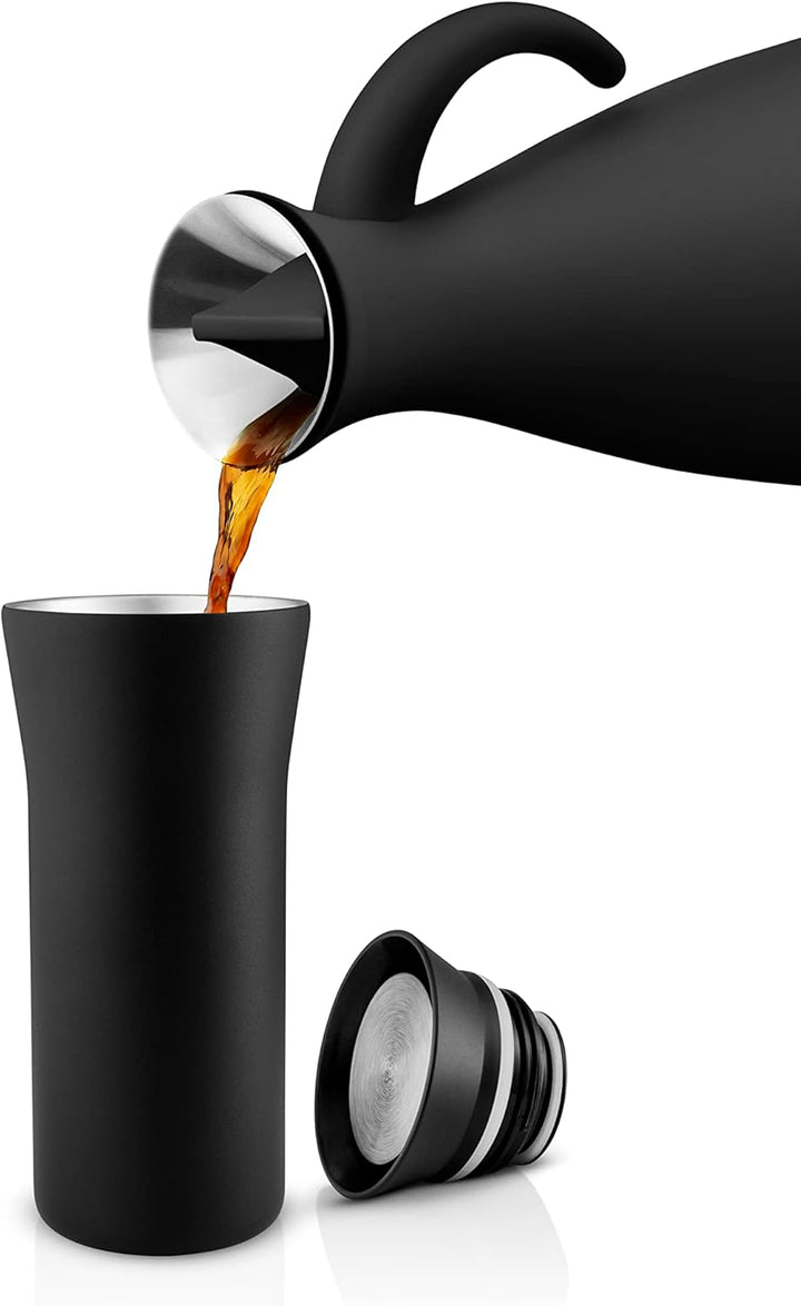 EVA SOLO | City to Go Cup 0,35l Black | Praktischer doppelwandiger Thermobecher, der Sich einfach mi