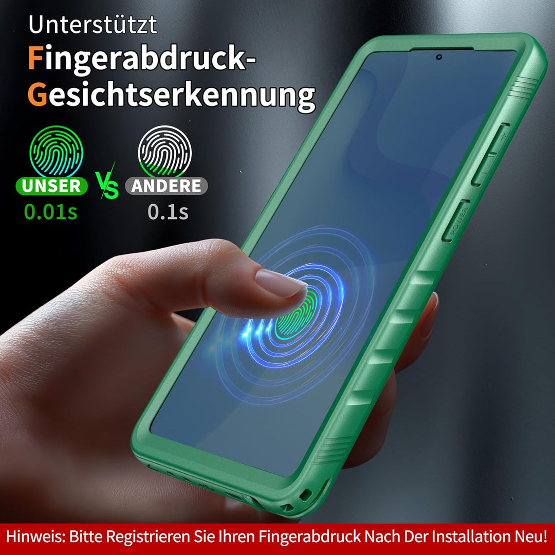 Cozycase TOP Militärschutz 360 Hülle Für Samsung Galaxy S24 Ultra, Grün Für Samsung Galaxy S24 Ultra