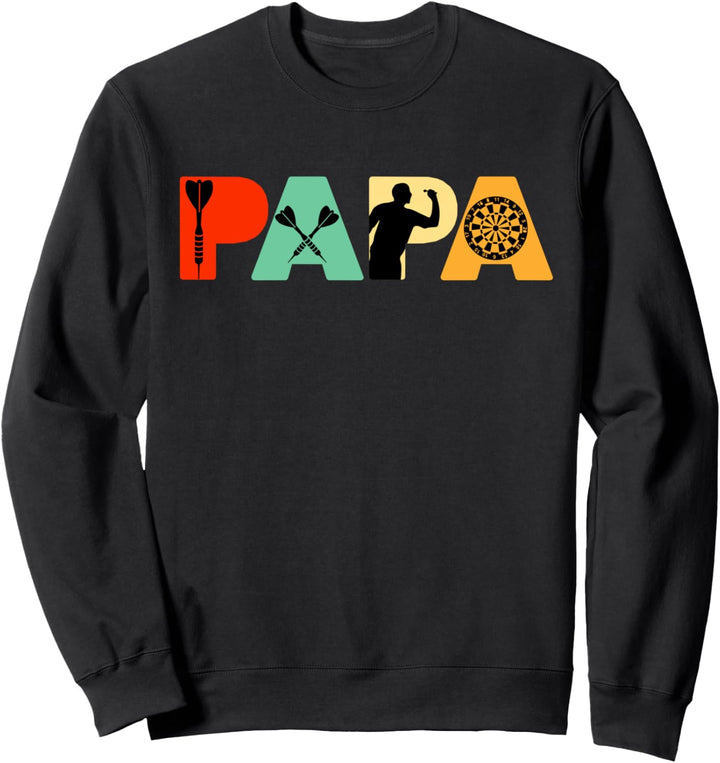 Retro-Dart-Meister Papa, Lustiger Vintage-Papa-Dart-Meister Sweatshirt