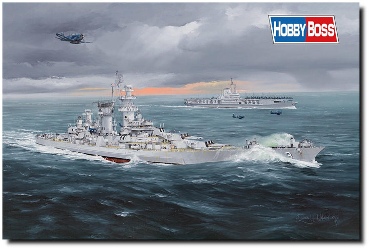 Hobby Boss 086515 1/350 USS Hawaii, CB-3 Plastikmodellbausatz, Modelleisenbahnzubehör, Hobby, Modell