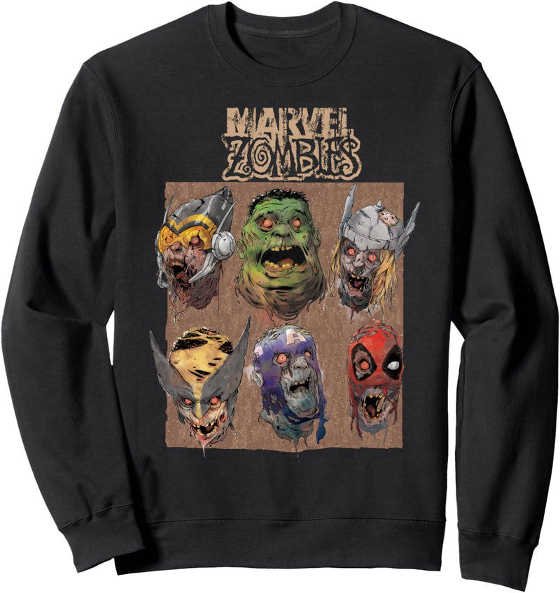 Marvel Zombies Group Shot Face Box Up Sweatshirt