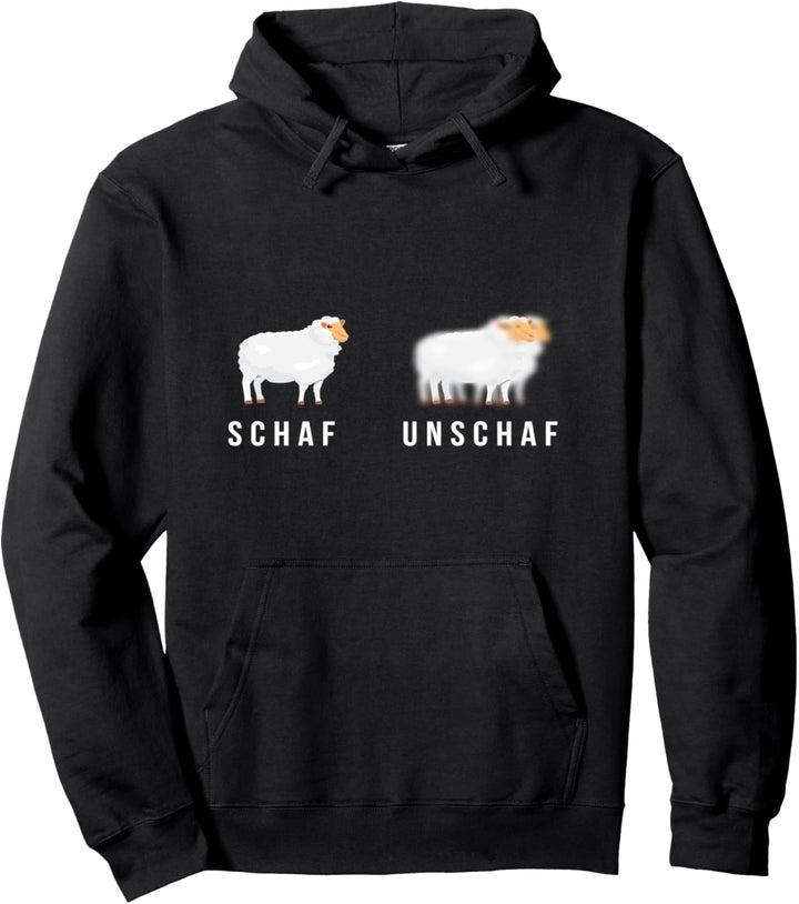 Schaf Unschaf I Fotograf DSLR Kamera Foto Objektiv Scharf Pullover Hoodie