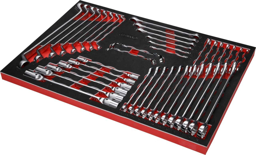 KS Tools 811.1041 Schraubenschlüssel-Satz in Schaumstoffeinlage, 41-tlg