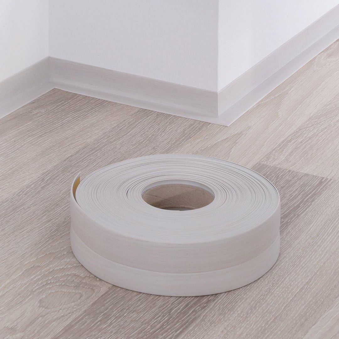 HOLZBRINK Weichsockelleiste selbstklebend BIRKE Knickleiste, 50x20mm, 25 Meter 25m Birke, 25m Birke