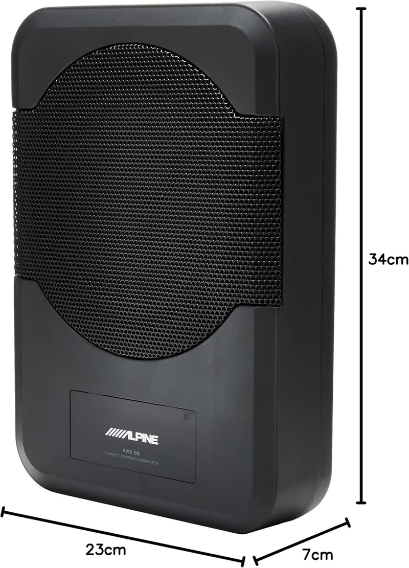 Alpine Subwoofer, pwe-s8, Autoamplificado, 8, 240 W
