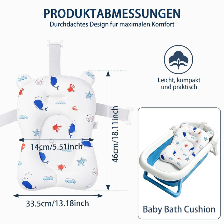Babys Badekissen,Baby Badewannensitz,Einsatz Babywanne Badewanneneinsatz,Säuglings Neugeborene Badew