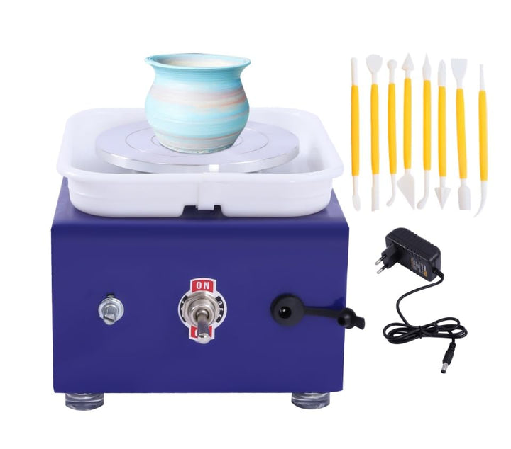 Mini Töpferscheibe Elektrische, Keramikscheibe Elektrisch, 2000U/min, Tonmaschine mit 10 cm Drehtell