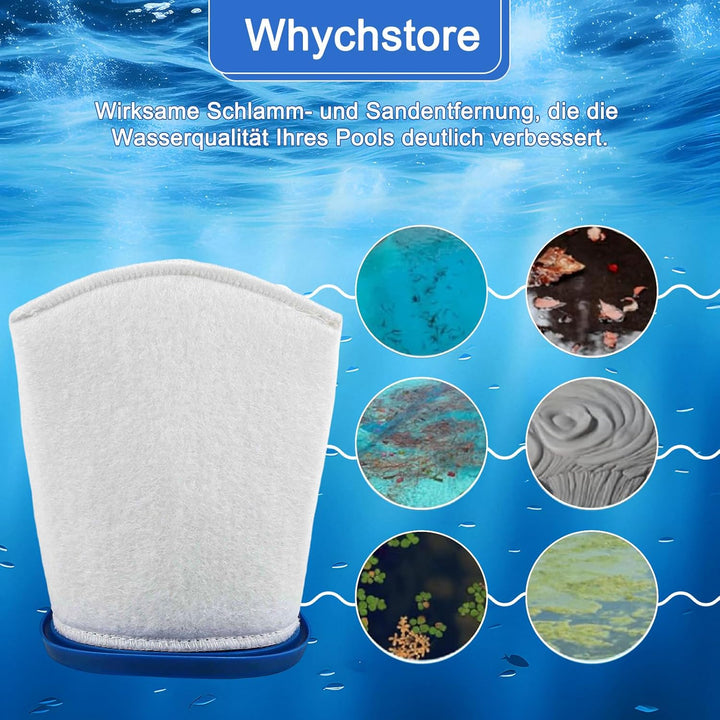 4 StückPool Filterbeutel Für Pool Blaster Max Li 30000ml | Ersatz-Sand- und Schlammfilterbeutel, Ers