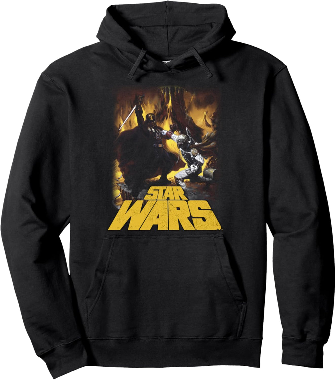 Star Wars Vader & Boba Fett Battle Poster Pullover Hoodie