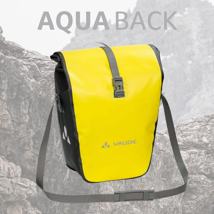 VAUDE Fahrradtasche für Gepäckträger Aqua Back Single 1 x 24 L in 24 l Canary, 24 l Canary