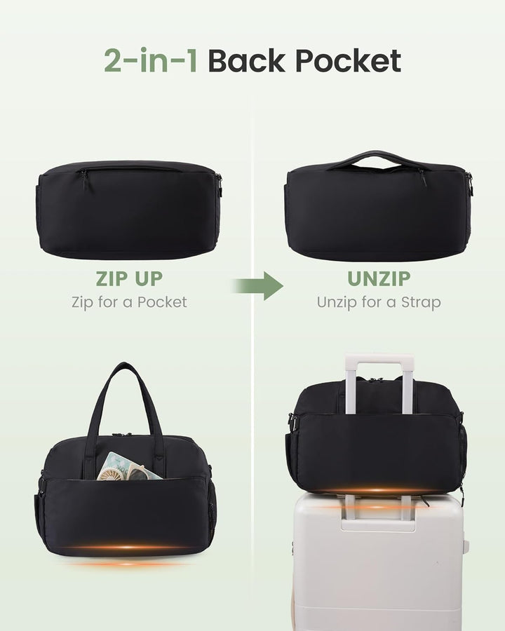 LOVEVOOK Sporttasche Reisetasche Klein Damen, Leichte Puffer Weekender Travel Bag Kliniktasche Gebur