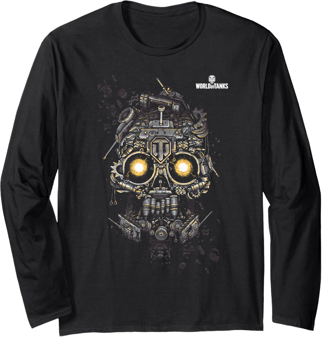 World of Tanks Halloween Panzerschädel Langarmshirt