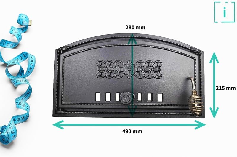 Backofentür aus Gusseisen Revisionstüren Ofentür Pizzaofentür Steinofentür Pizzaofen Backofen Pizza