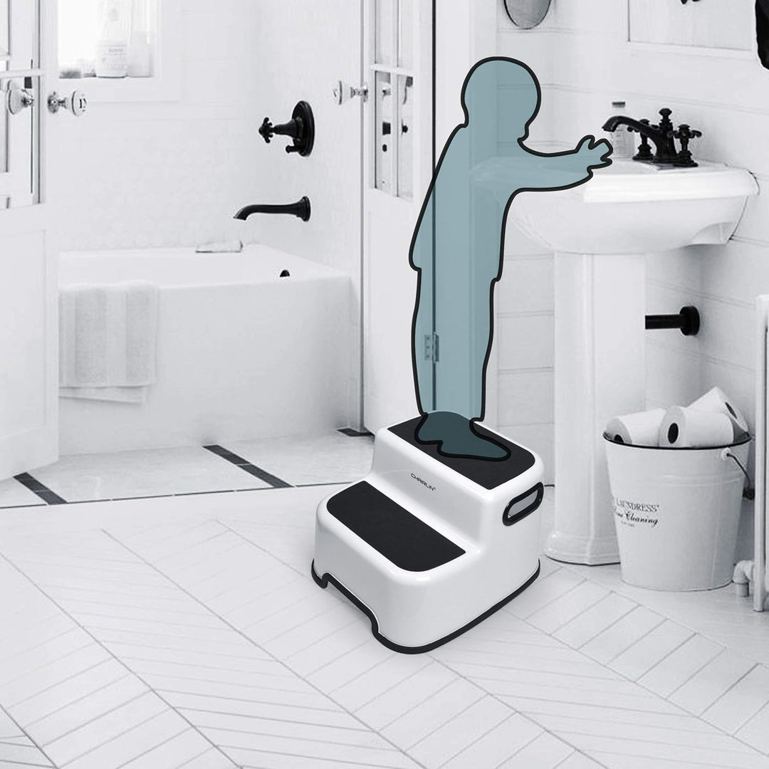 Tritthocker für Kinder – Chairlin Zweistufiger Tritt-Schemel Kinderschemel, Hocker für Kinder, Töpfc