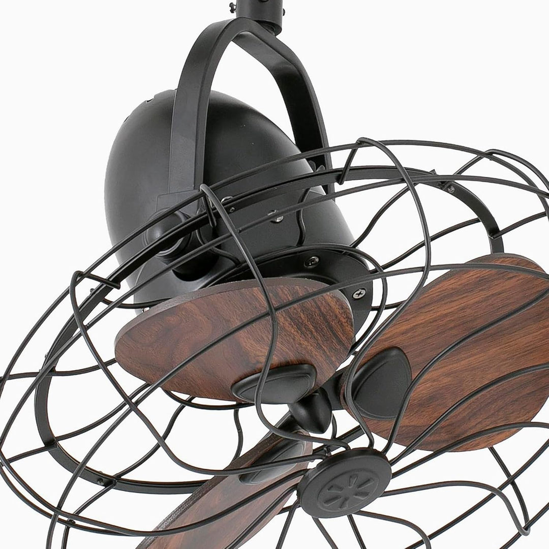 FARO BARCELONA KEIKI Ø45CM MARRON 3 PALAS