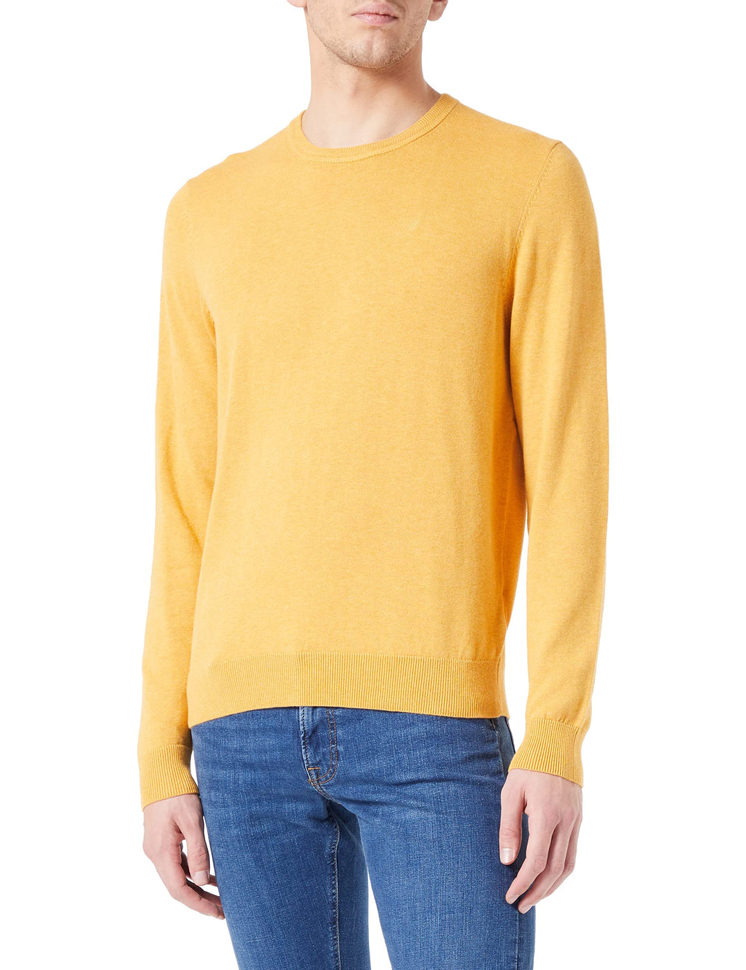 Daniel Hechter Herren Knit Crewneck Strickpullover S Corn Yellow, S Corn Yellow