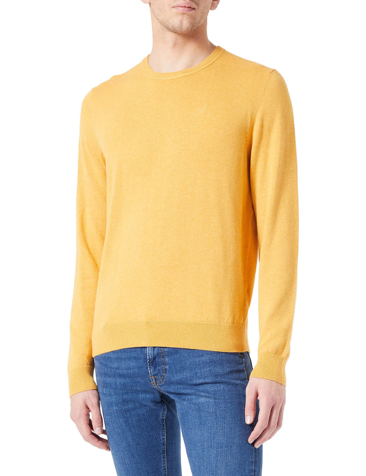 Daniel Hechter Herren Knit Crewneck Strickpullover S Corn Yellow, S Corn Yellow