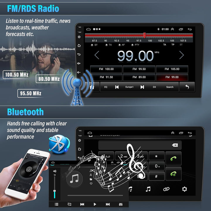 SIXTOP 2+64G Android 13 Autoradio für Audi A4 (B6/B7) S4 RS4 8E 2000-2009 mit CarPlay Android Auto 9