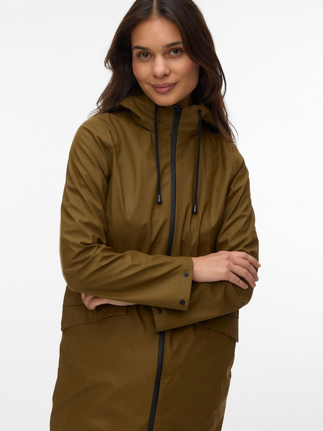 MAMALICIOUS Female Mantel Umstands-Regenjacke Dark Olive S, Dark Olive S
