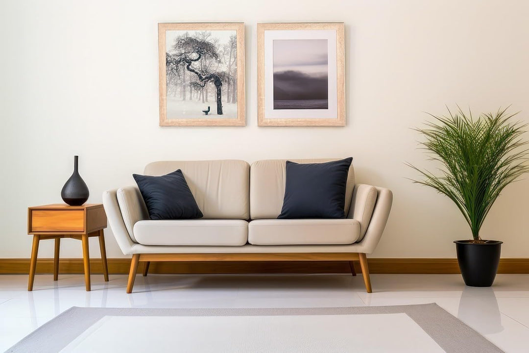 Stallmann Design Bilderrahmen 60x80 cm sonoma-eiche Holz mit Acrylglas Rahmen-Breite 40mm Posterrahm