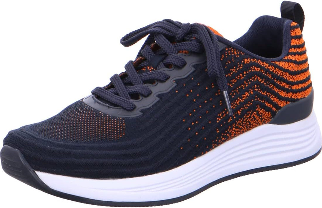 ARA Herren CHICAGO Schnürhalbschuh, BLAU-ORANGE, 46