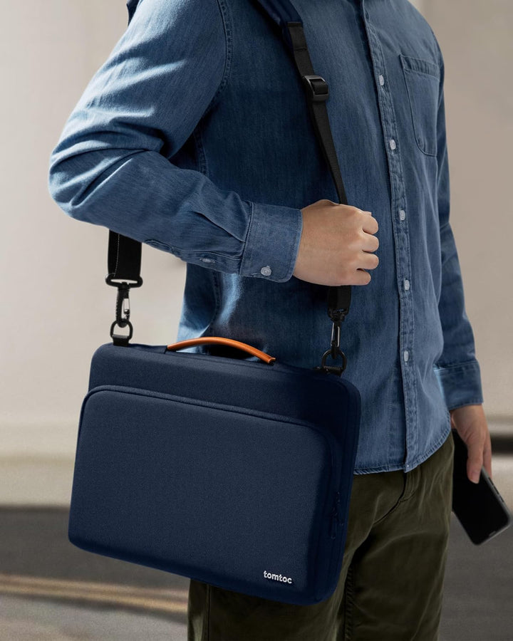 tomtoc 360° Laptop Tasche Hülle für 14 Zoll MacBook Pro M5/M4 Pro/Max | Laptoptasche Schultertasche