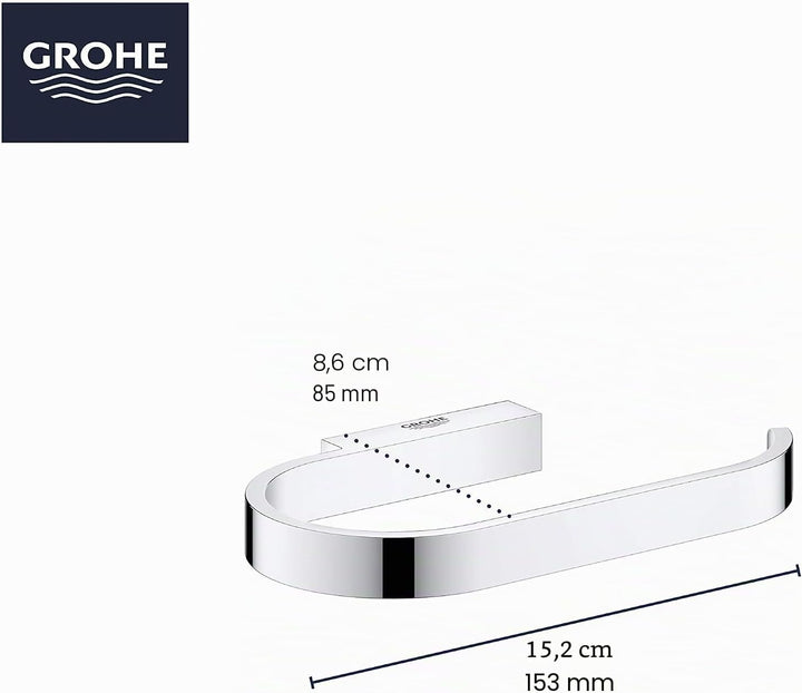 GROHE Selection, Accessoires - WC-Papierhalter, ohne Deckel; Wandmontage, nickel gebürstet, 41068EN0