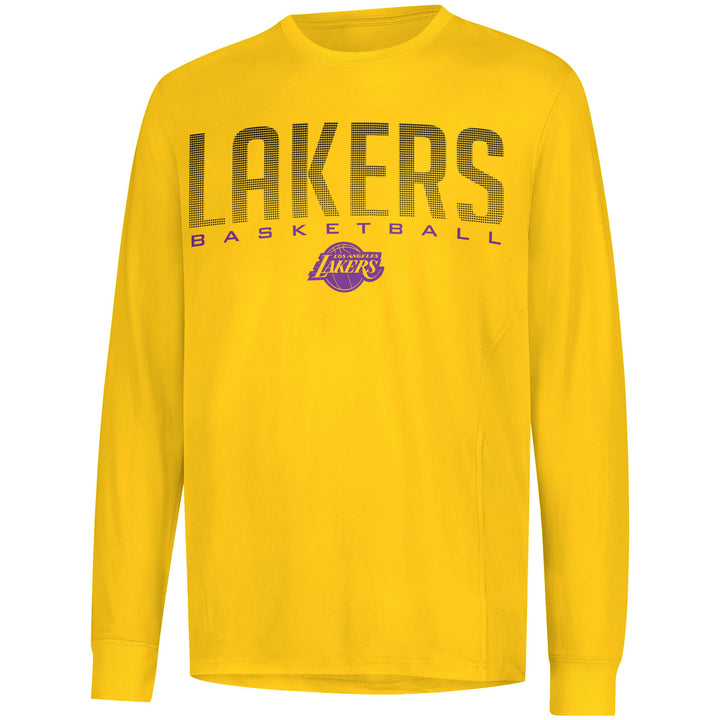 UNK NBA Herren Athletic Quick Dry Long Sleeve Tee NBA Performance Poly Langarm-T-Shirt, Kohlegrau M