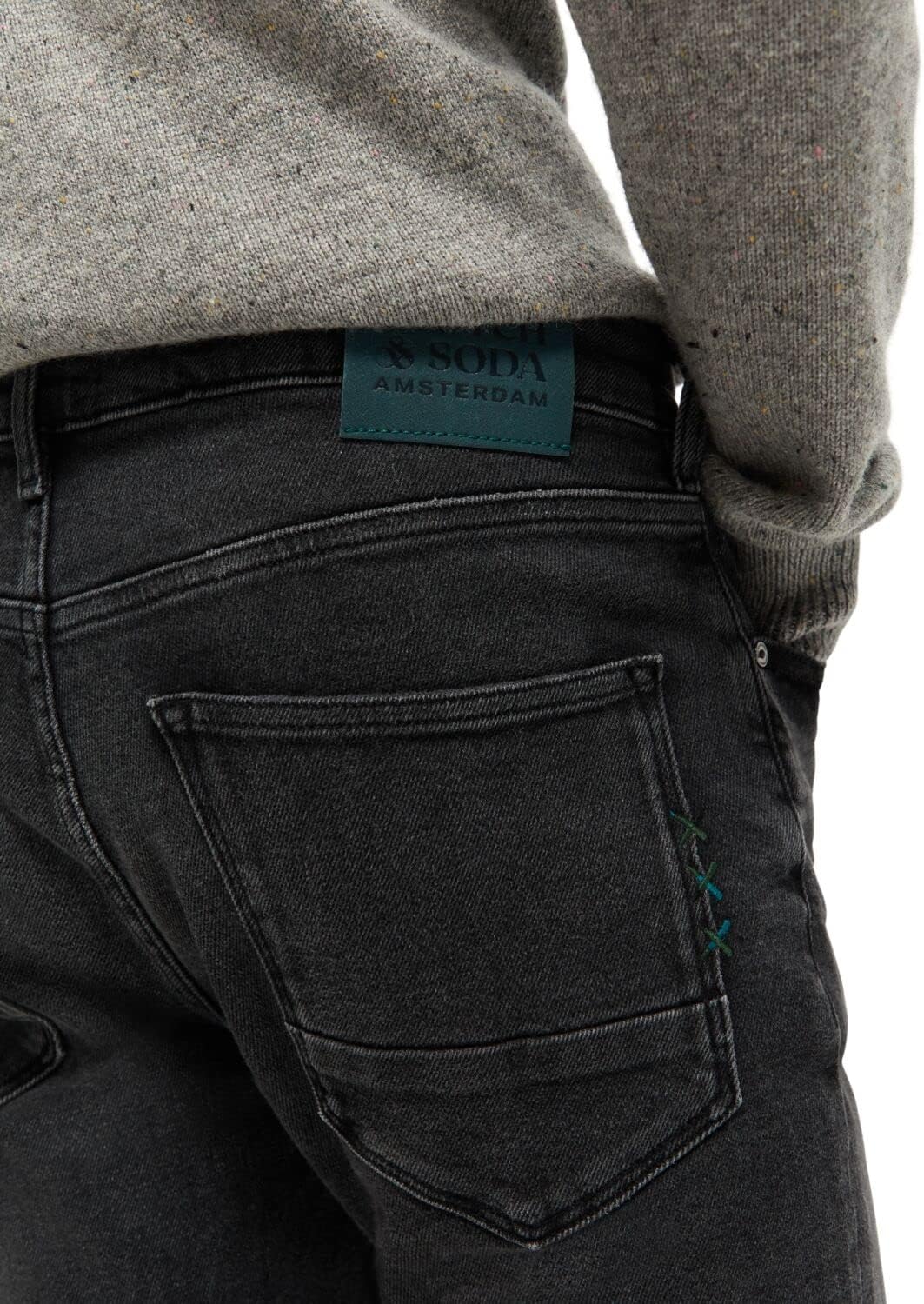 Scotch & Soda Herren Skim Skinny Fit Jeans 30W / 32L Carbon, 30W / 32L Carbon